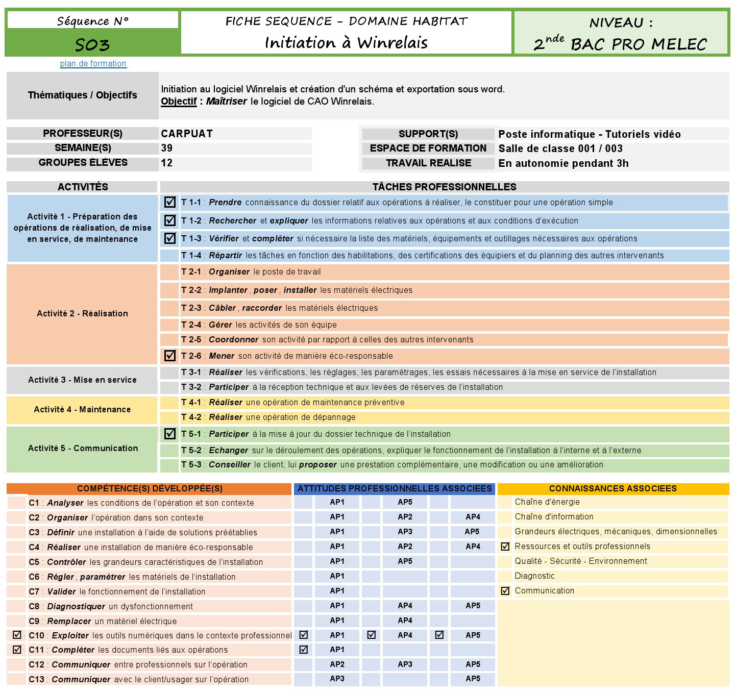 Cliquer pour agrandir Fiche descriptive TP Initiation au logiciel Winrelais