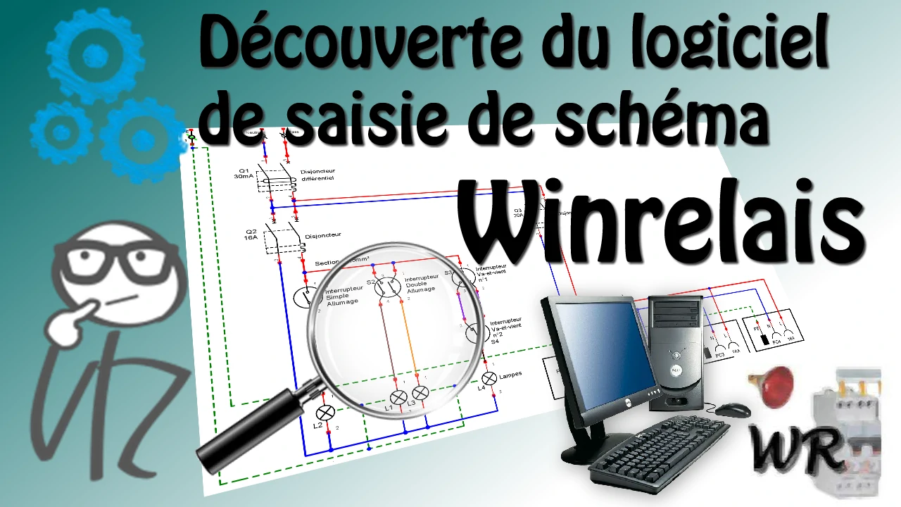 activité pratique pour la seconde bac pro TNE de réalisation d'un schéma électrique avec le logiciel Winrelais