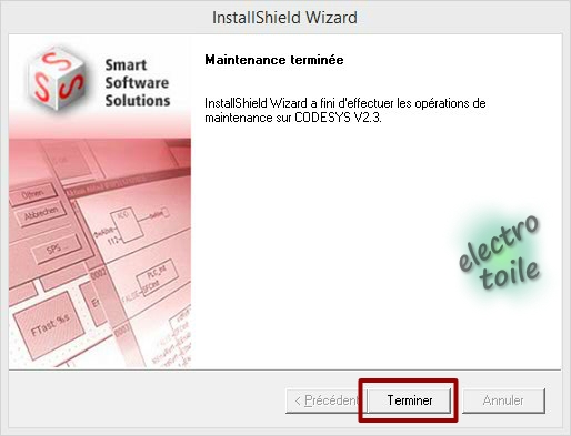 Installation du logiciel gratuit Codesys v2.3.9.62