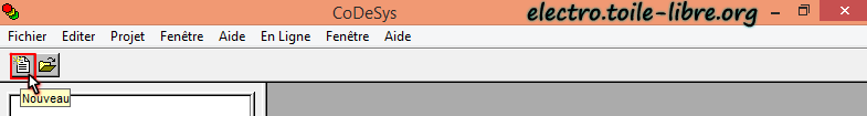 créer un programme avec Codesys v2.3