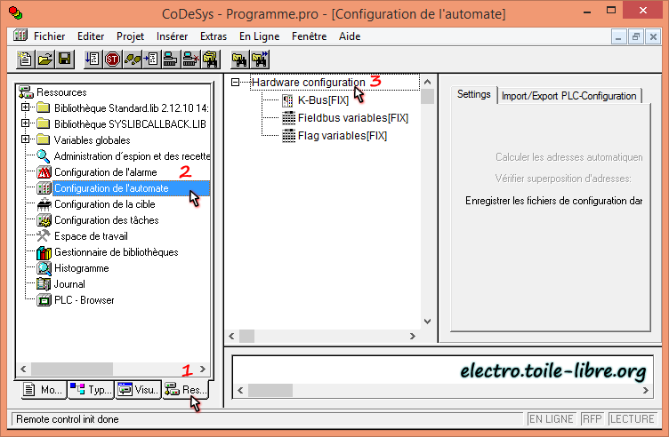 hardware configuration Codesys hardware configuration Codesys v2.3