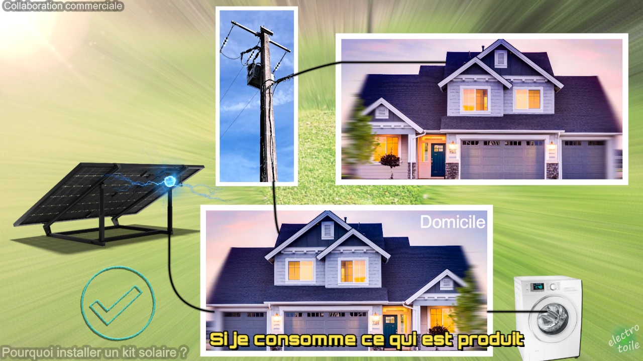 Si je consomme toute l'énergie produite par le panneau solaire
