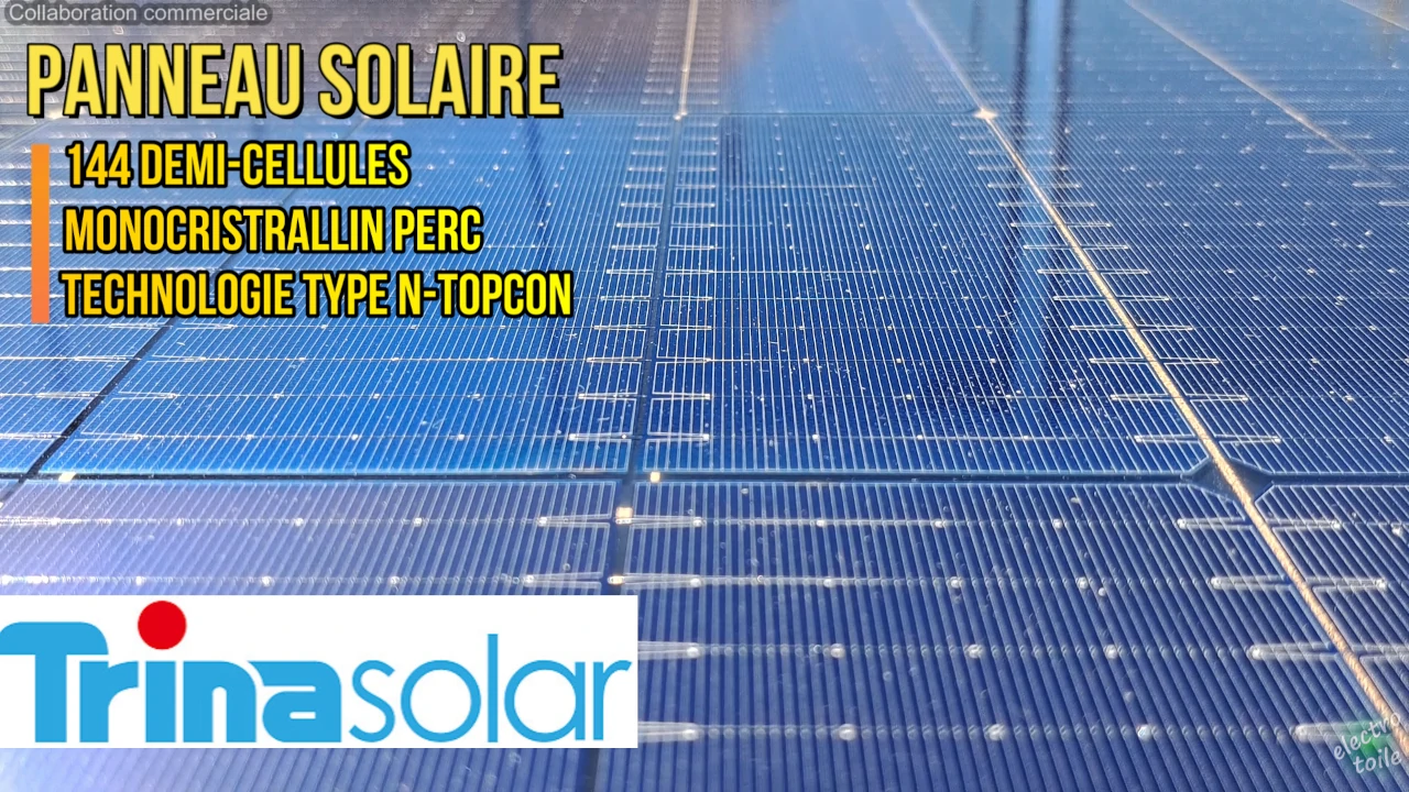 caractéristiques du panneau solaire du kit sunity