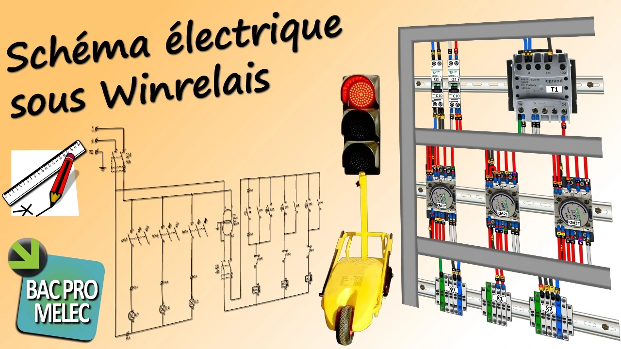 Préparation d'une armoire pour feu tricolore de chantier routier