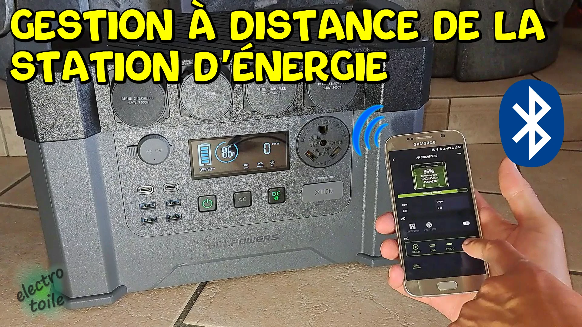 contrôle à distance du générateur S2000 Pro