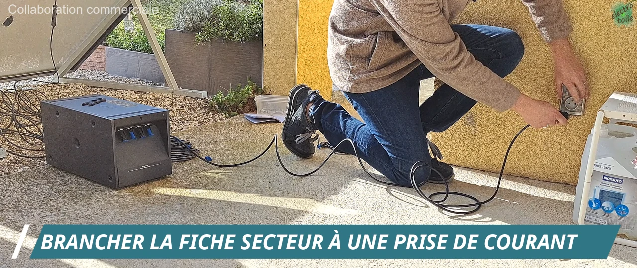 branchement du kit solaire anker solix