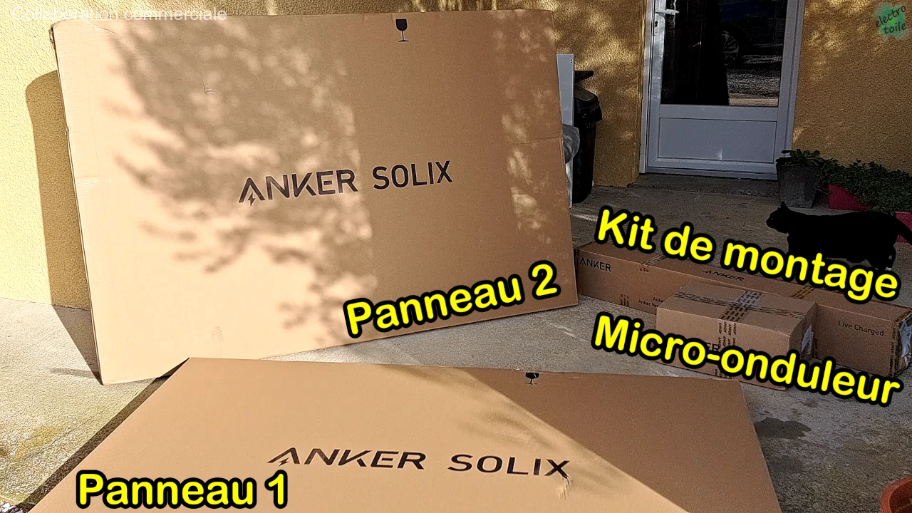 kit solaire Anker SOLIX plug and play + batterie solarbank