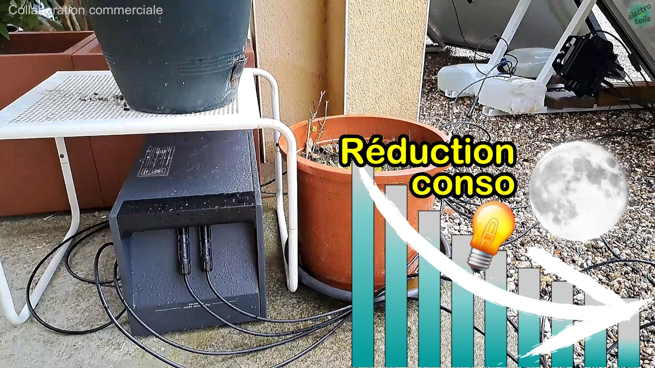 la batterie permet de restituer l'électricité la nuit