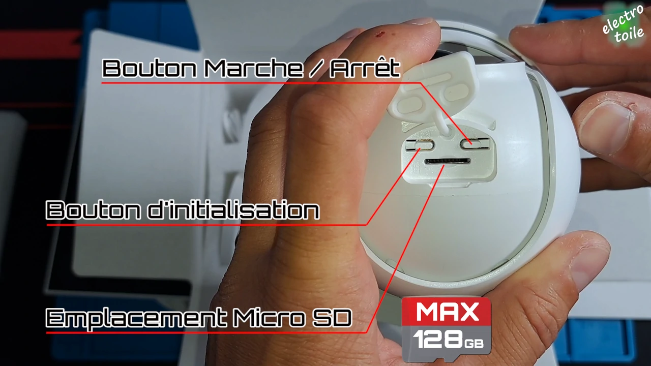 boutons de commande de la caméra Q3 max ANRAN