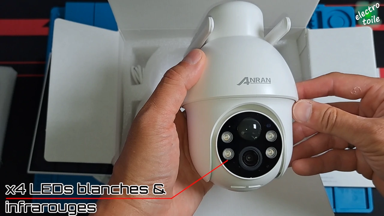 vision nocturne de la caméra de surveillance solaire Q3 max