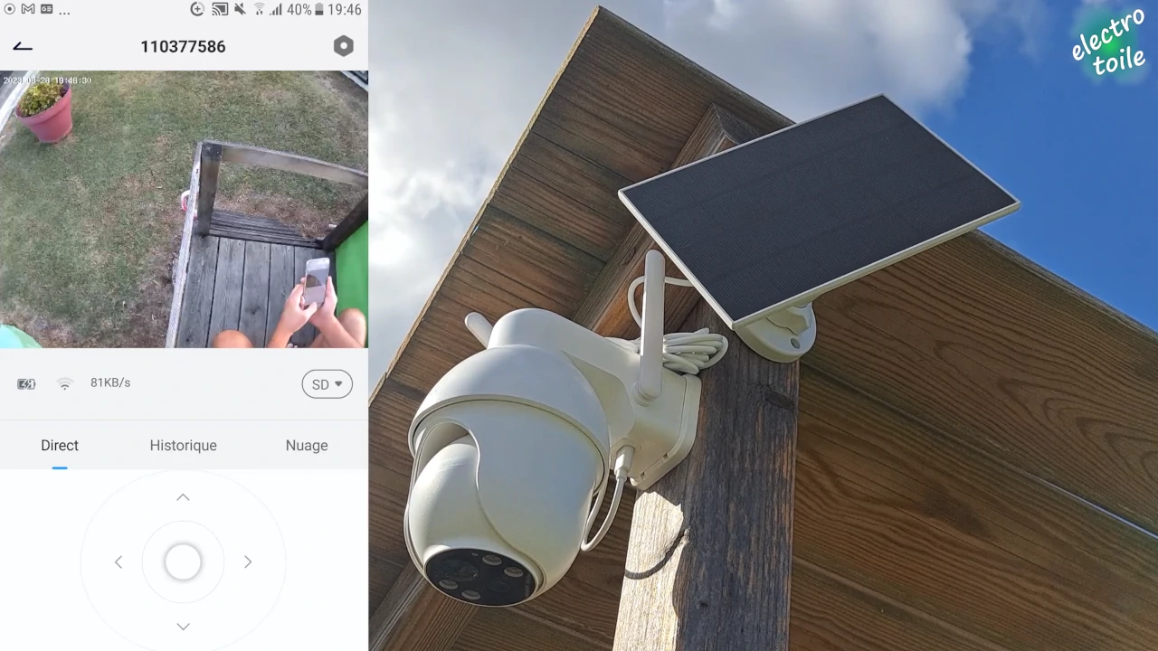 fluidité de l'image de la caméra solaire Q3 max ANRAN