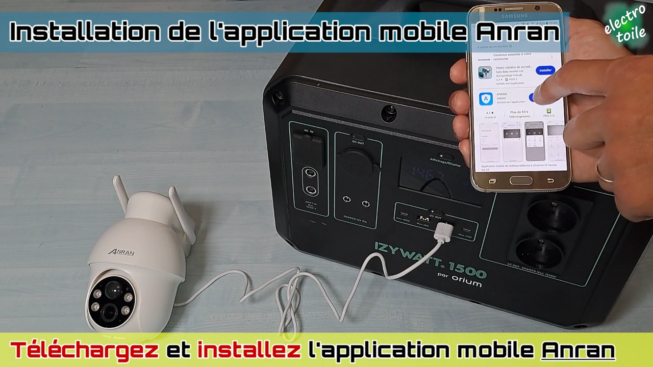 installer l'application Anran sur smartphone