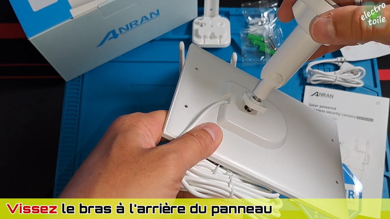 assemblage du panneau solaire