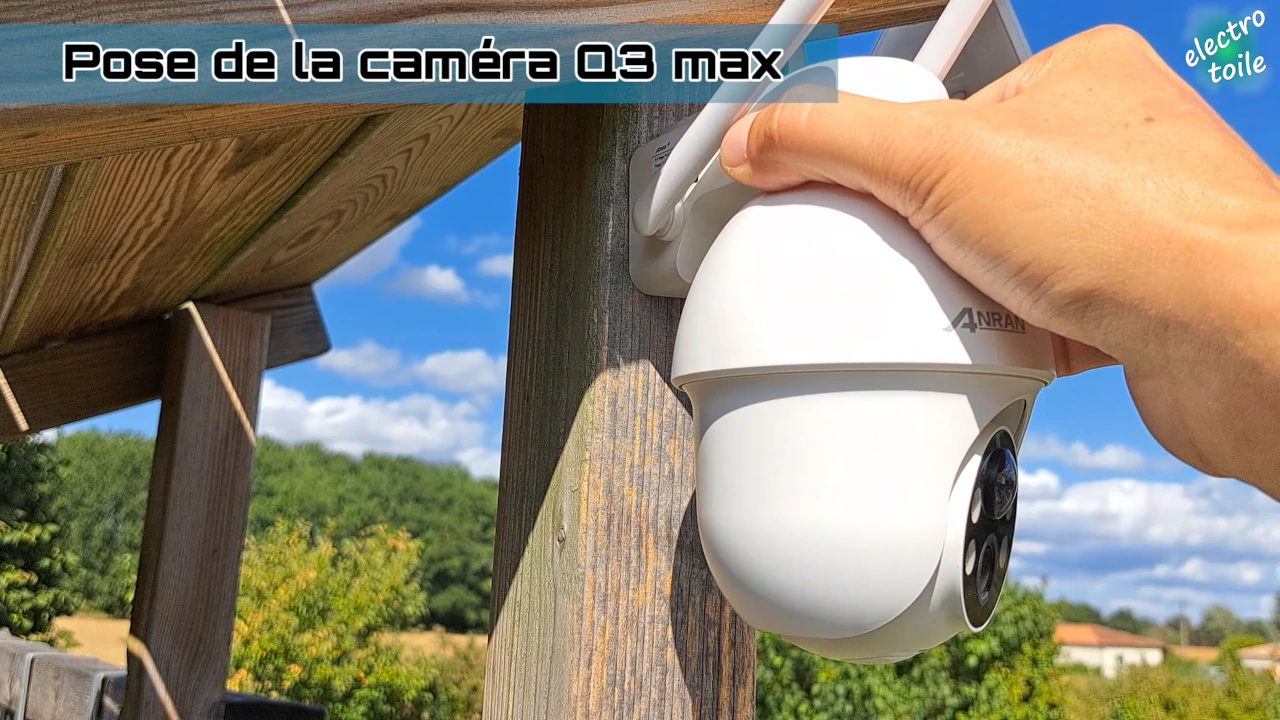 installation d'une caméra solaire Q3 max Anran