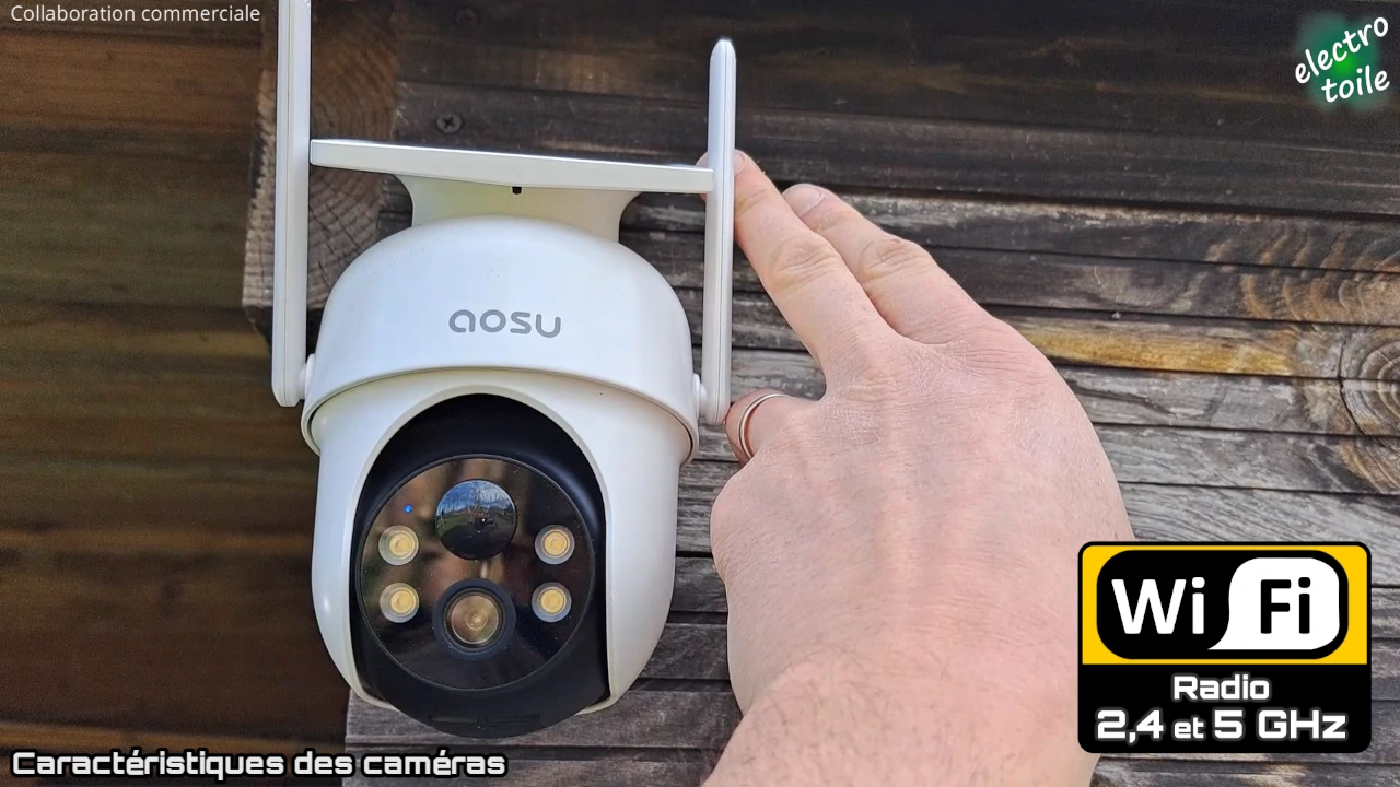 communication sans fil WiFi des caméras aosu