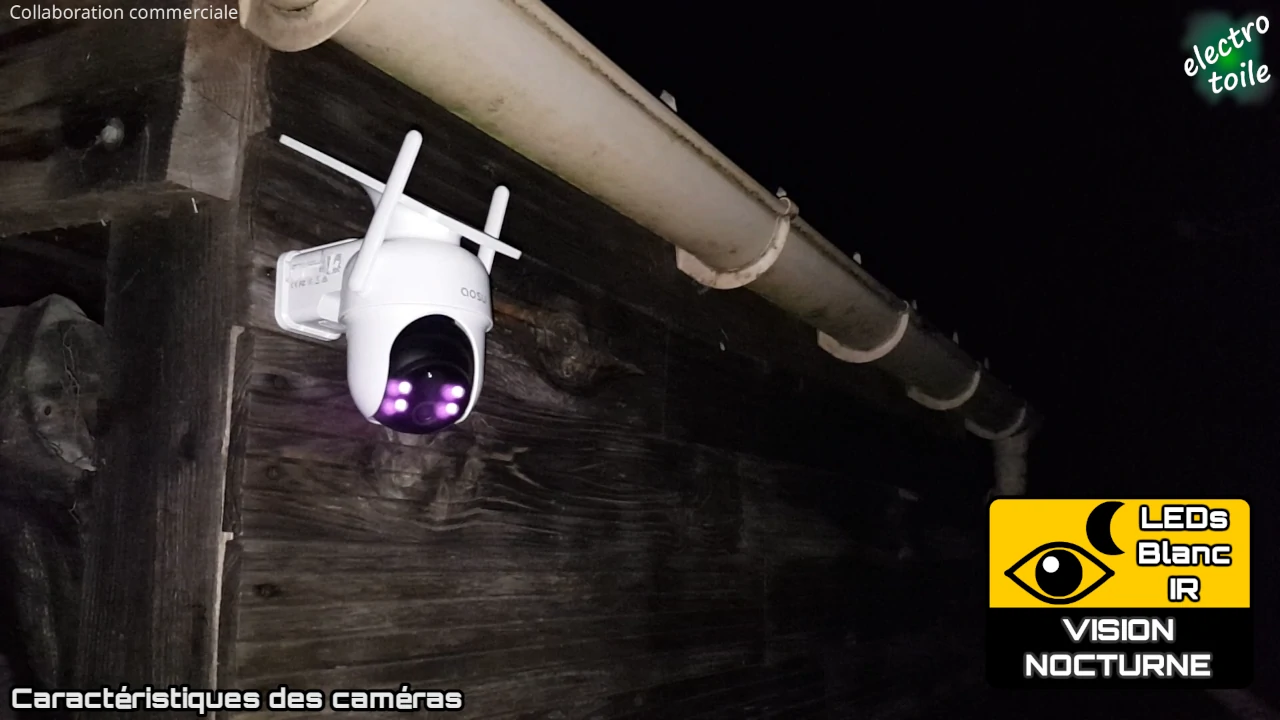 vision nocture de la caméra aosu