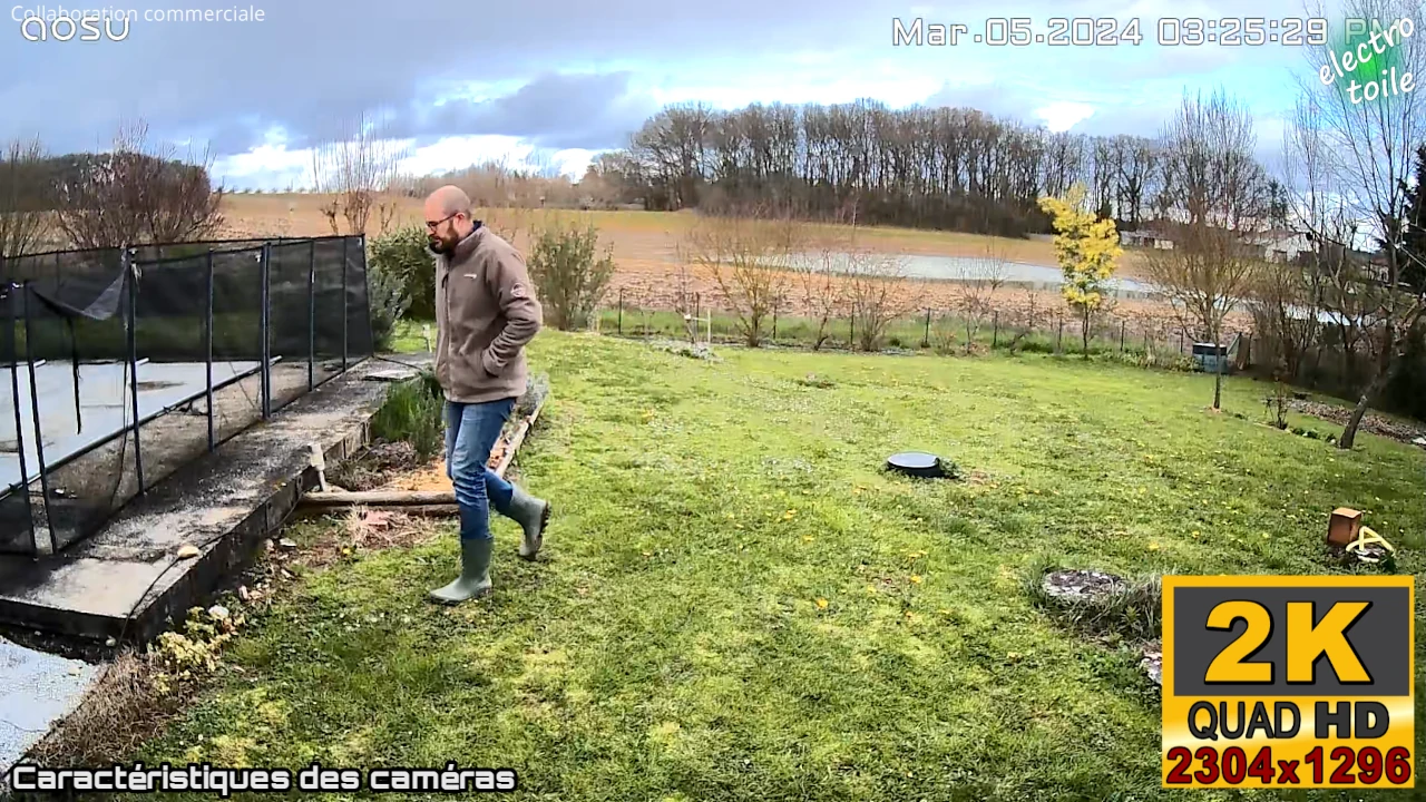qualité vidéo de la caméras aosu