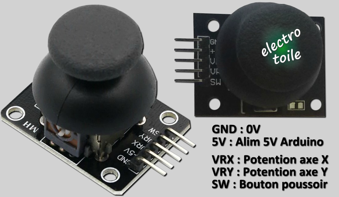 Utilisation d'un joystick arduino pour commander la vitesse de rotation d'un moteur à courant continu