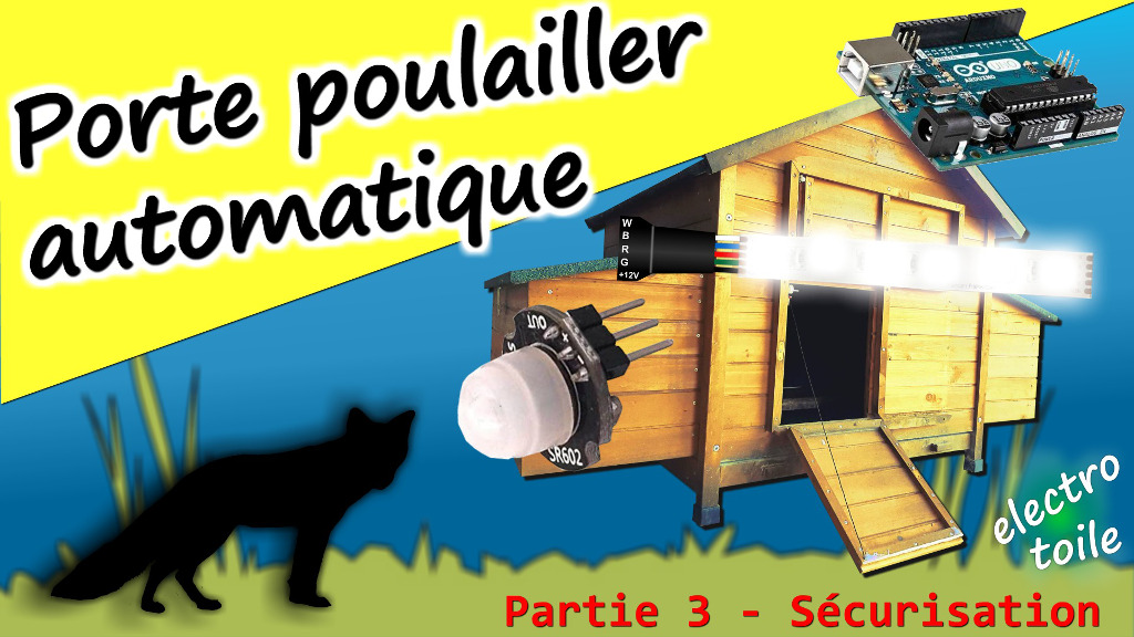 Sécuriser porte automatique pour poulailler