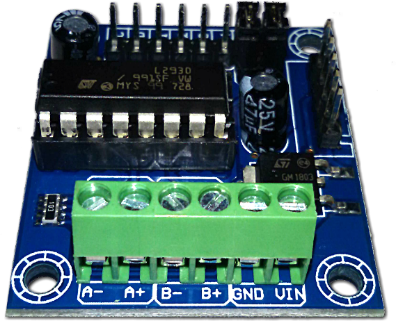 Shield moteur à courant continu L293D