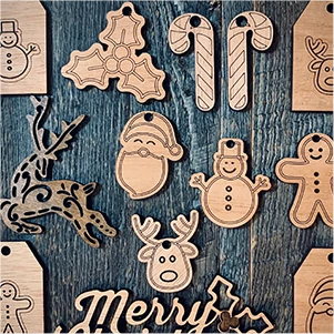 fabriquer les décorations de Noël en bois avec le graveur laser LONGER RAY 5