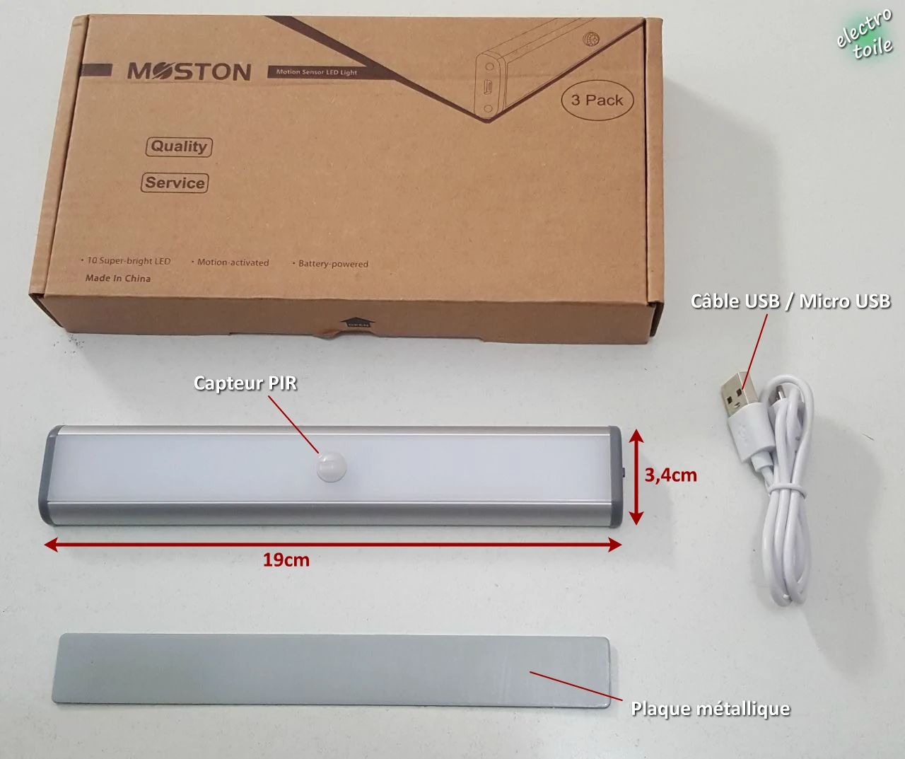 lampe petit format avec 10 led