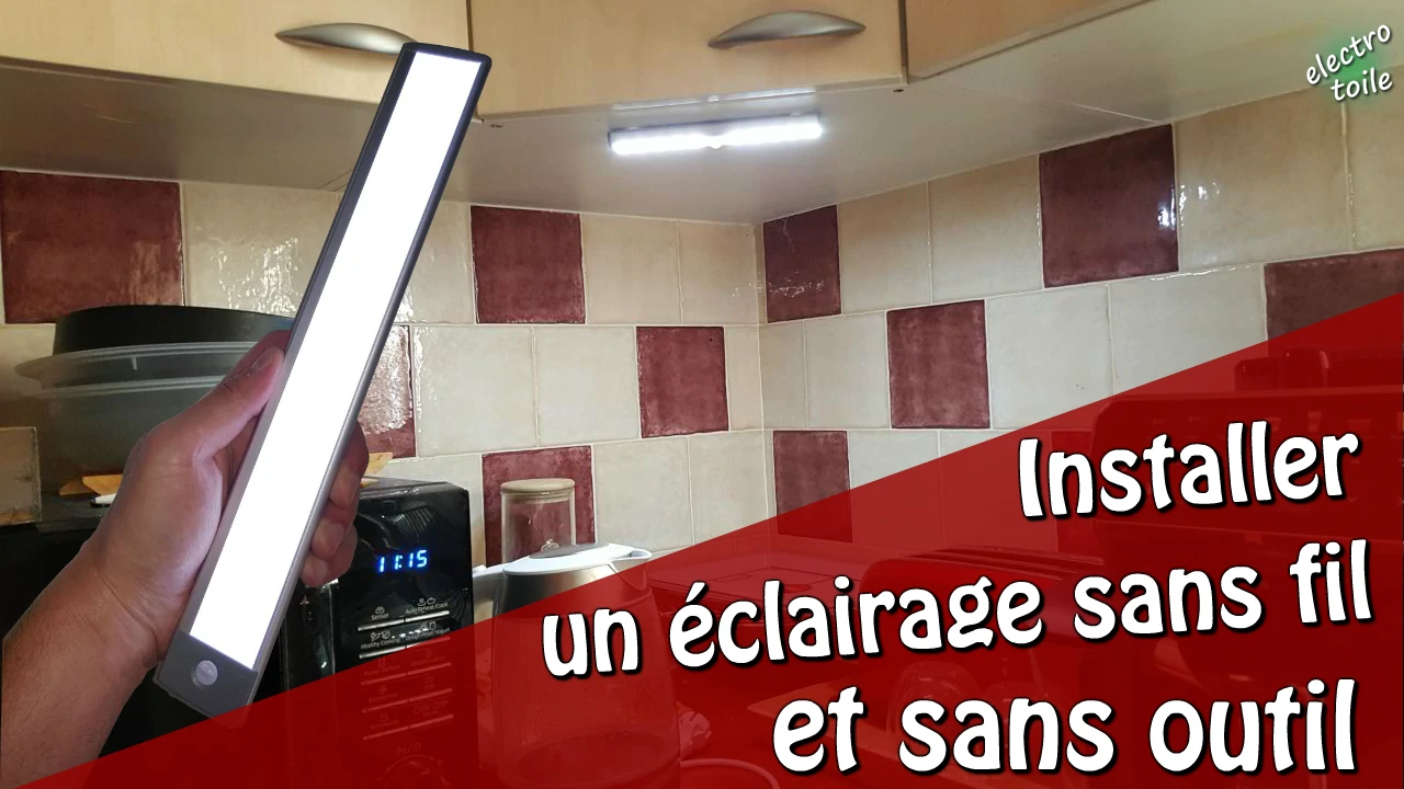 installer un éclairage LED sans fil et rechargeable