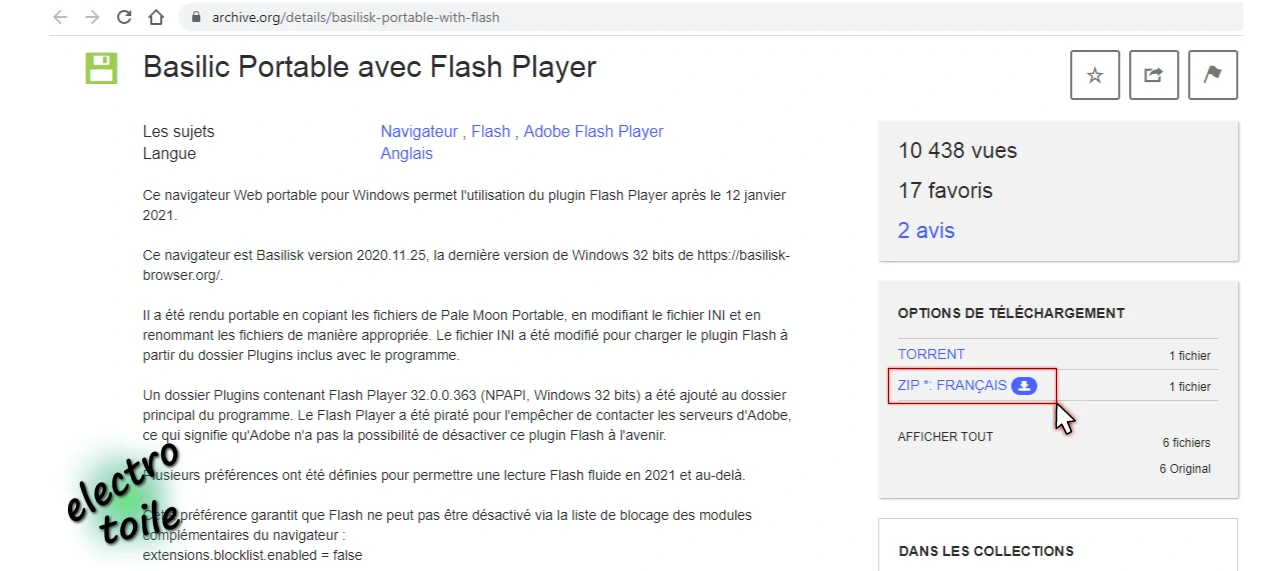 Download Basilisk Browser Portable with Player Flash integred