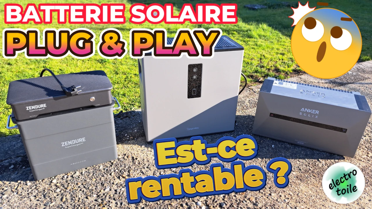 rentabilité d'une batterie solaire plug and play