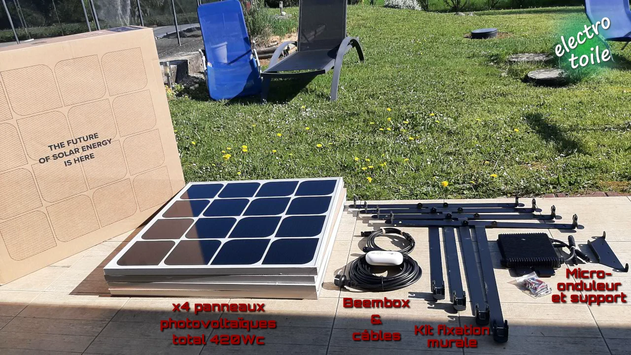 contenu du kit solaire Beem 300Wc