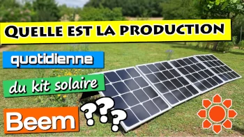 suivi de production hebdomadaire du kit solaire Beem 420Wc