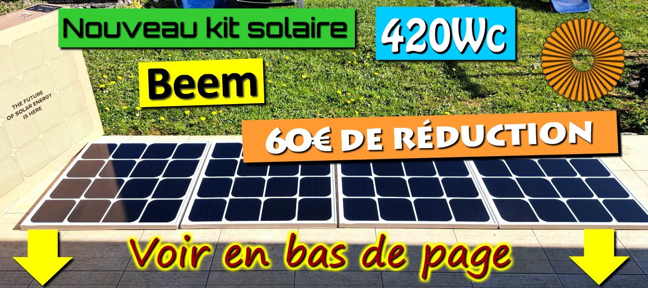 l'installation du kit solaire beem est simple et rapide