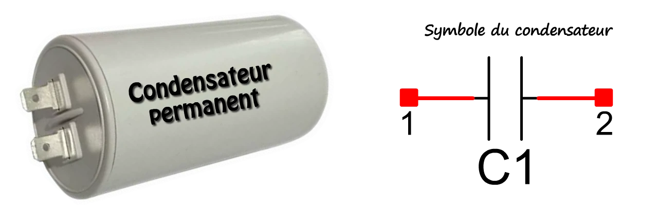 le condensateur est indispensable au fonctionnement du moteur du volet roulant
