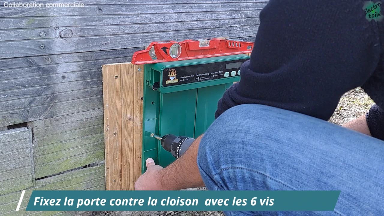 comment installer la porte chickcozy ?