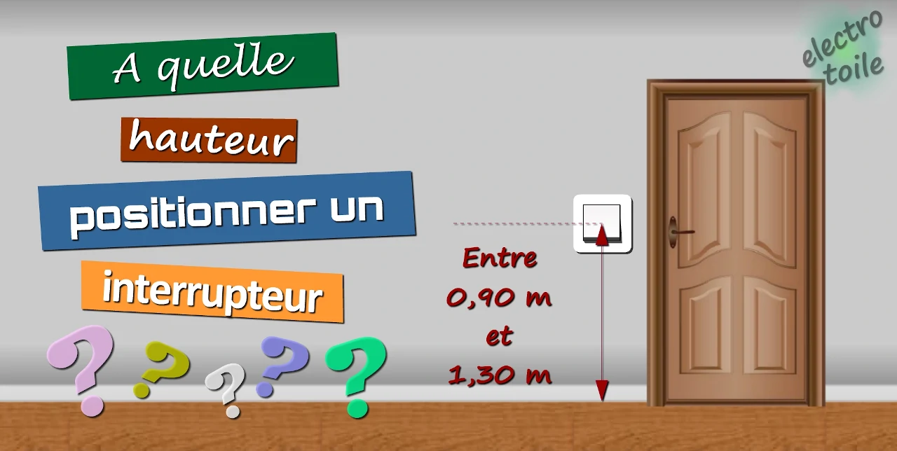 hauteur normalisé pour l'installation d'un interrupteur NF C 15-100