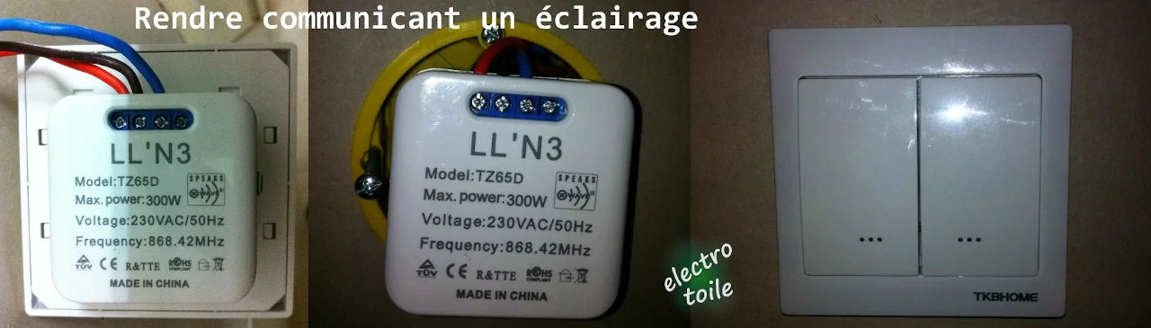Raccordement d'un interrupteur connecté Z-Wave TKBHome