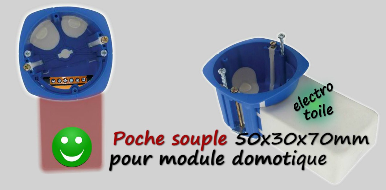 Dimension de la poche souple de la boîte d'encastrement