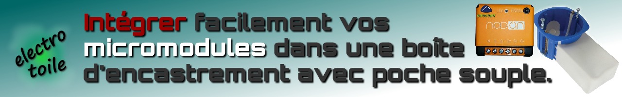 Astuce, comment insérer facilement un micromodule domotique dans une boîte d'encastrement