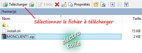Télécharger le fichier Zip du client OpenVPN