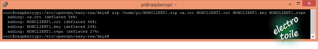 compression Zip Client OpenVPN