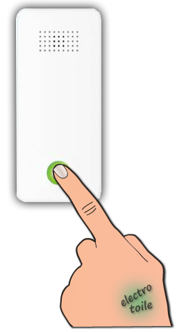 appuyer sur le bouton du water sensor 6
