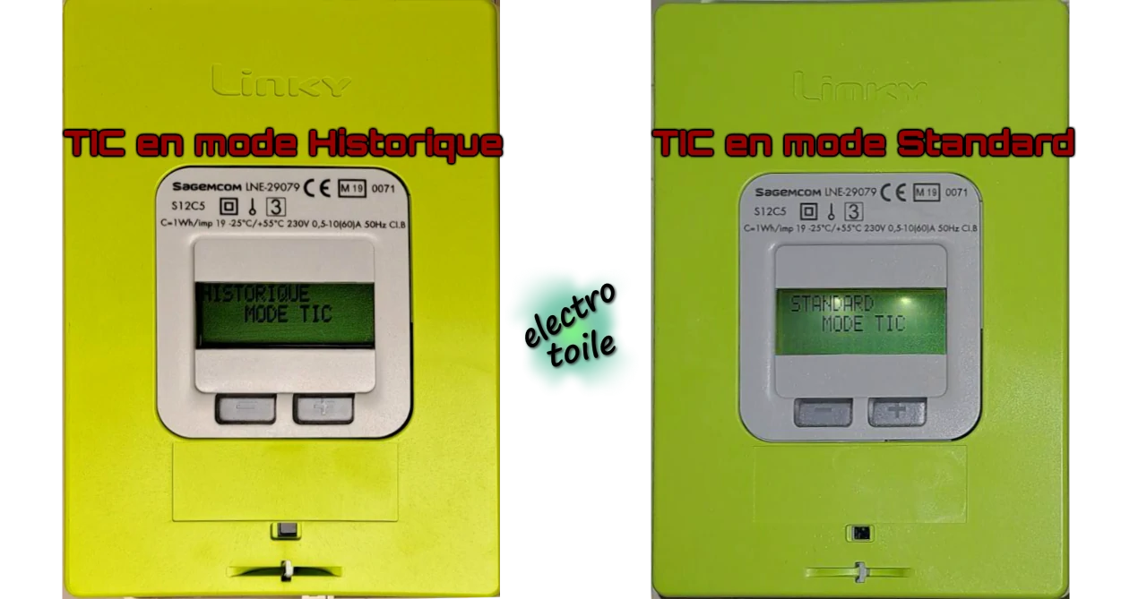 les deux mode TIC du compteur Linky 