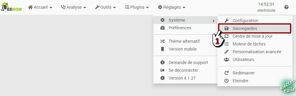 Comment réaliser une sauvegarde de Jeedom ?