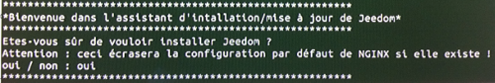 écran installation jeedom écran installation jeedom