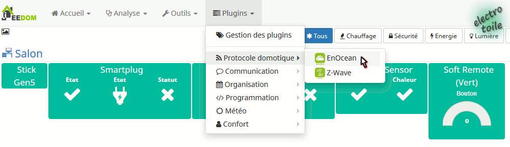 Inclusion du module SIN-2-2-00 sous Jeedom