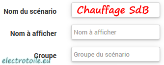 Titre scénarios salle de bain jeedom