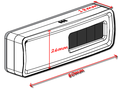 dimensions du capteur de température