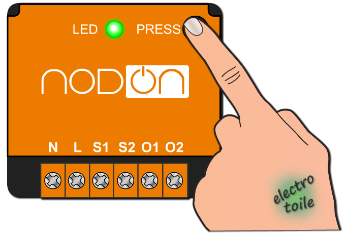 Retour usine module Enocean Nodon