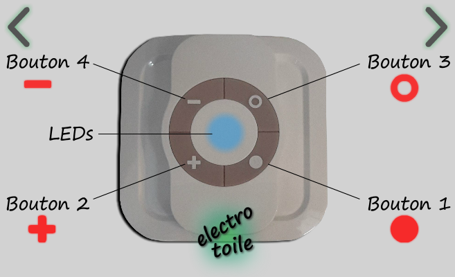 présentation des boutons de l'octan remote