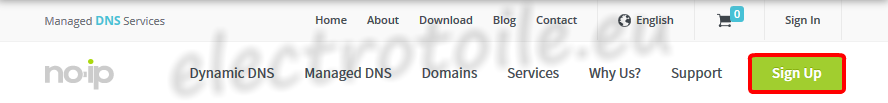 sign up No-IP